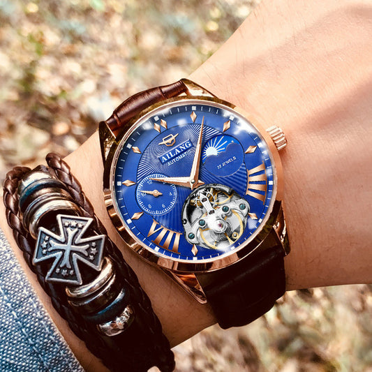 Reloj Automático Mecánico para Hombre con Esqueleto Visible y Resistencia al Agua - Image 2