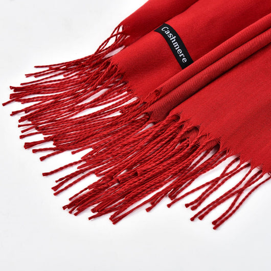 Chal Ligero con Borlas y Colores Sólidos para Mujer - Image 71