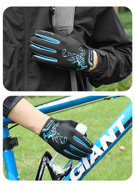 Guantes de Ciclismo de Montaña con Dedos Largos, Transpirables y Absorbentes de Impacto - Image 11