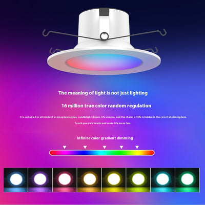 Lámpara de Techo LED Inteligente WiFi con Control Remoto y Cambio de Colores RGBW - Image 2