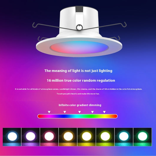 Lámpara de Techo LED Inteligente WiFi con Control Remoto y Cambio de Colores RGBW - Image 2