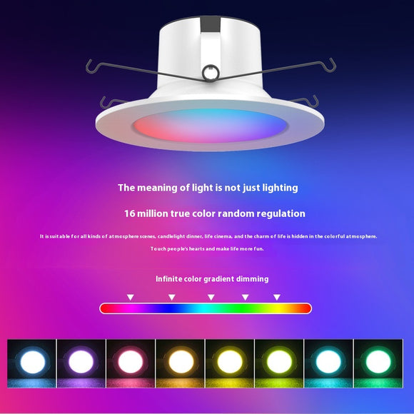 Lámpara de Techo LED Inteligente WiFi con Control Remoto y Cambio de Colores RGBW