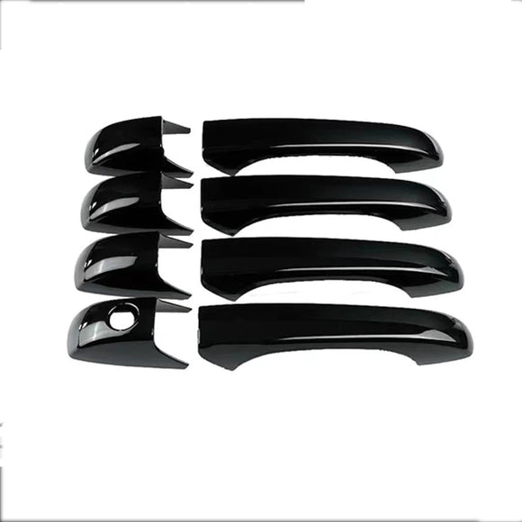Manijas de Puerta de Auto Negro Brillante - Accesorios de Decoración