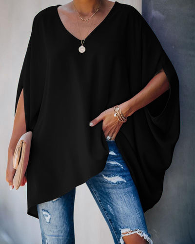Camiseta Suelta con Cuello en V para Mujer - Estilo Europeo y Americano - Image 24
