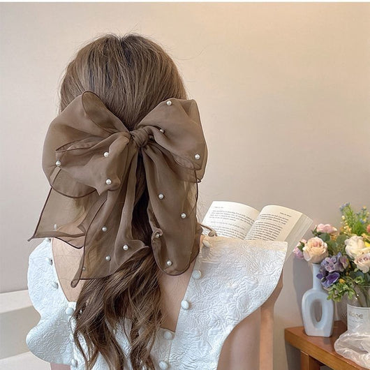 Clip Trasero de Encaje Blanco Premium para Cabello Largo - Image 9