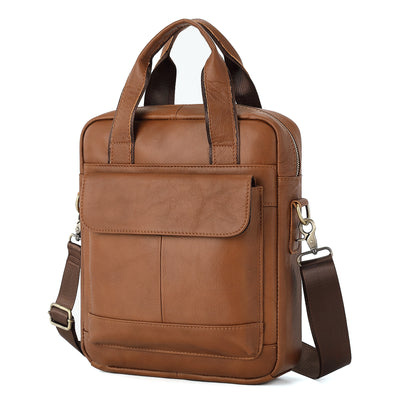 Maletín Vertical Retro para Hombre - Bolsa de Negocios Clásica - Image 6