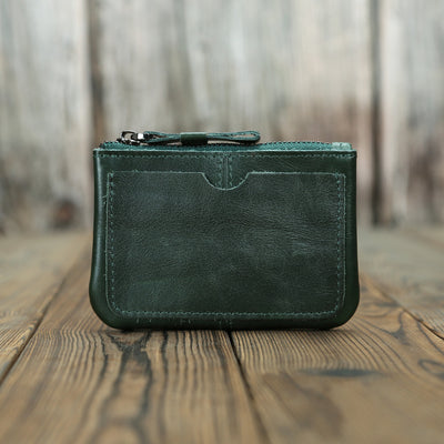 Monedero Compacto de Cuero Crazy Horse Estilo Retro para Hombre - Image 11