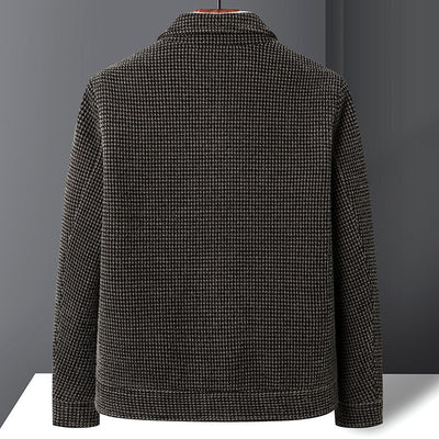 Abrigo de Lana Forrado en Fleece Estilo Coreano Casual Trendy para Hombre - Image 9
