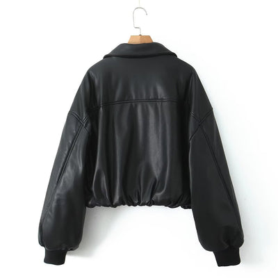 Chaqueta de Cuero PU para Motociclista Estilo Pan - Image 13