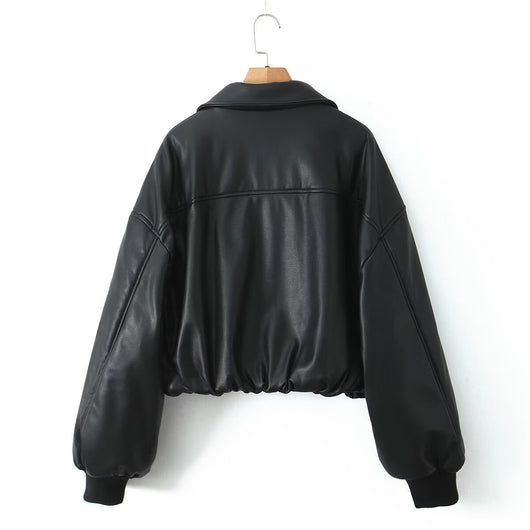 Chaqueta de Cuero PU para Motociclista Estilo Pan - Image 13