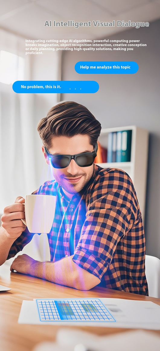 Gafas Inteligentes con Cámara, Traductor IA y Bluetooth - Image 18