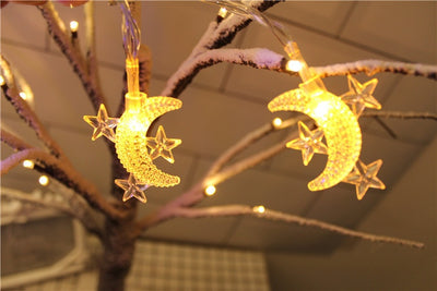 Guirnalda de Luces LED Decorativas de Estrellas y Lunas - Image 6