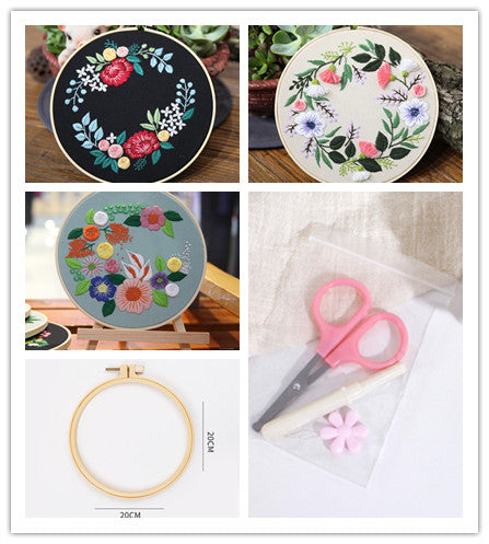 Kit de Costura para Cuadro Tridimensional con Flores Artesanales - Image 35