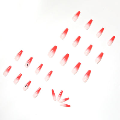Uñas Adhesivas Degradado Melocotón - Removibles y Reutilizables - Image 7
