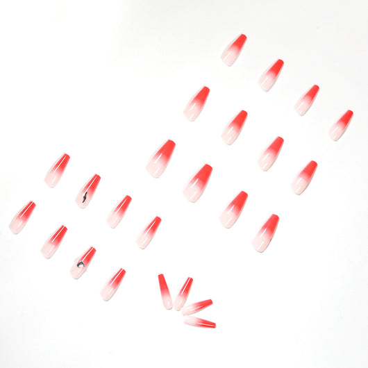 Uñas Adhesivas Degradado Melocotón - Removibles y Reutilizables - Image 7