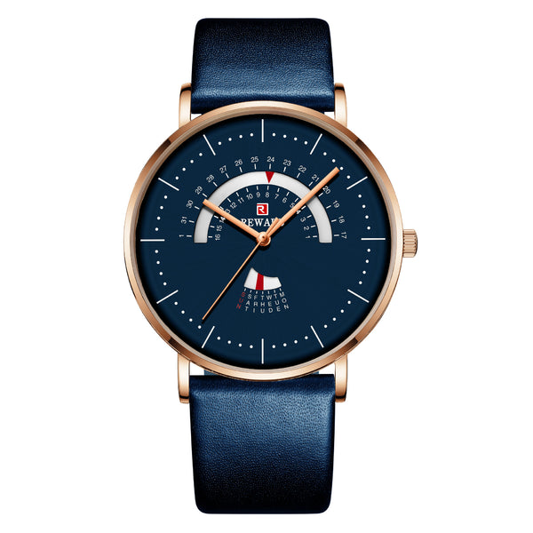 Reloj de Hombre Lujo Malla Acero Inoxidable Resistente al Agua con Calendario