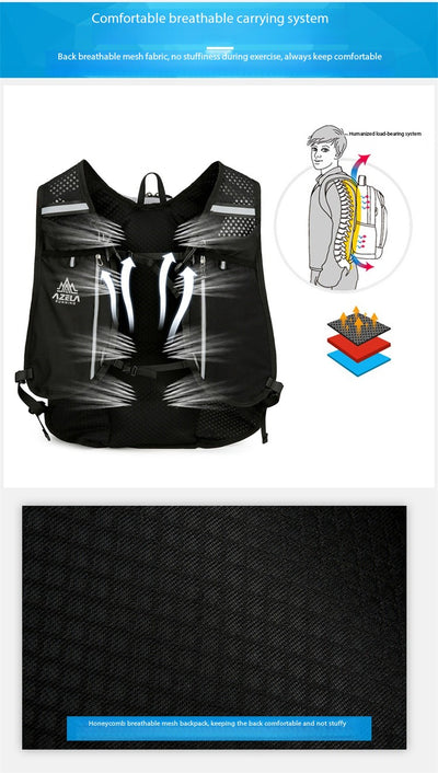 Mochila de Senderismo AZELA con Patrón Grid, Ligera y Transpirable para Trail Running y Camping - Image 21