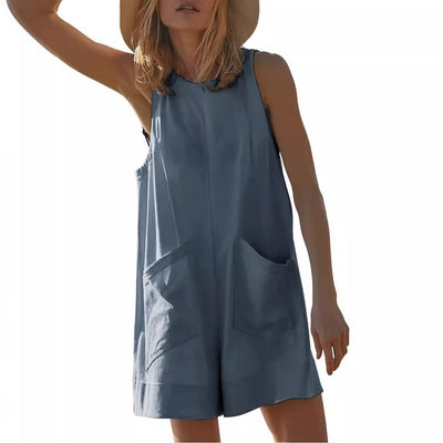 Jumpsuit Suelto sin Mangas para Mujer - Comodidad de Verano - Image 6