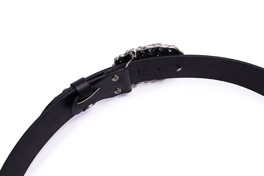 Cinturón de Cuero Genuino con Remaches para Hombre - Estilo Trend - Image 15