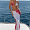 Bikini Falda Estampada con Diseño Bandage Ajustado