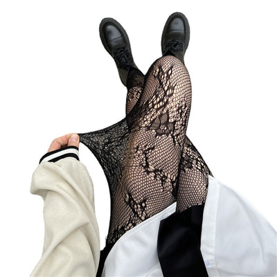 Medias de Malla Fina HANAFUJI - Pantyhose Sedoso Negro - Image 6