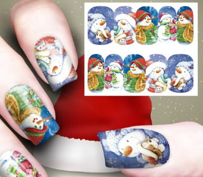 Stickers de Decoración Navideña para Uñas con Efecto Acuarela - Image 17