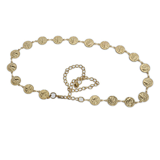 Cadena de Cintura Larga con Dije de Moneda - Accesorio Metálico Elegante para Mujer - Image 7