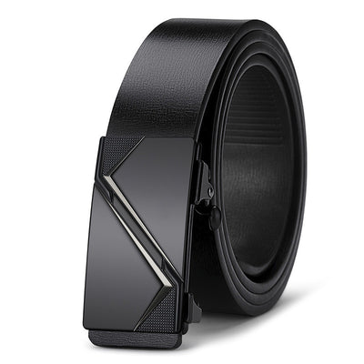 Cinturón de Cuero Ejecutivo con Hebilla Automática sin Agujeros - Image 3