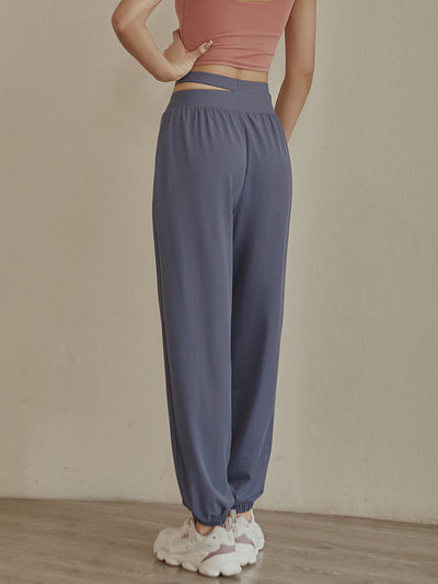 Pantalones Casuales Holgados Cintura Alta Transpirables y Secado Rápido - Image 4