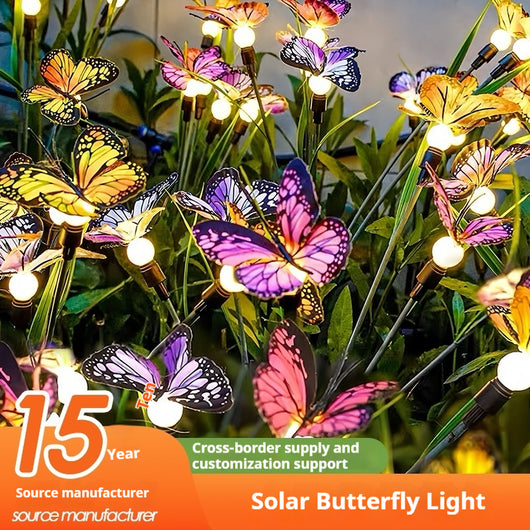 Lámpara Solar de Jardín Luciérnagas y Mariposas de Colores - Image 8