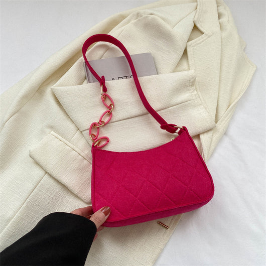 Bolso de Hombro Minimalista con Cadena Axilar - Image 12