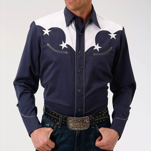 Camisa Suelta Estampada Estilo Western Americano - Image 2
