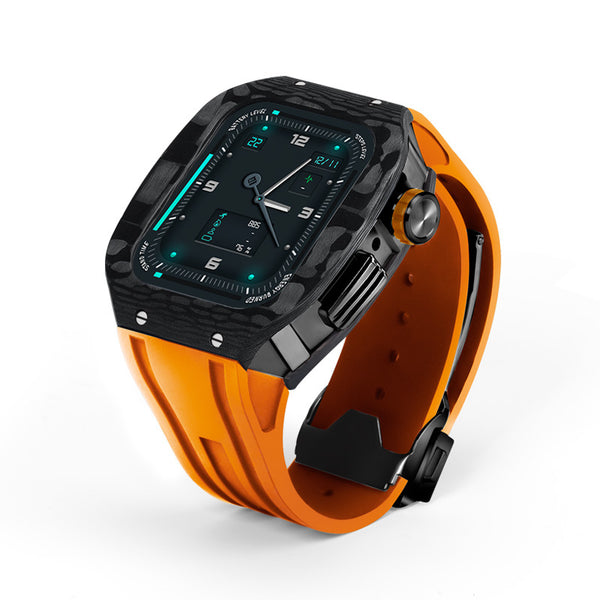 Funda Protectora de Fibra de Carbono para Smartwatch 44-45 mm