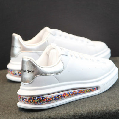 Zapatillas Deportivas Air Cushion Blancas para Parejas - Comodidad Casual Otoño - Image 4