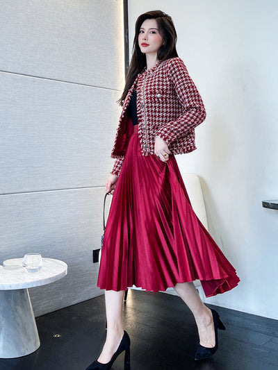 Conjunto Falda y Abrigo de Lana Small Wind - Dos Piezas Elegante - Image 8