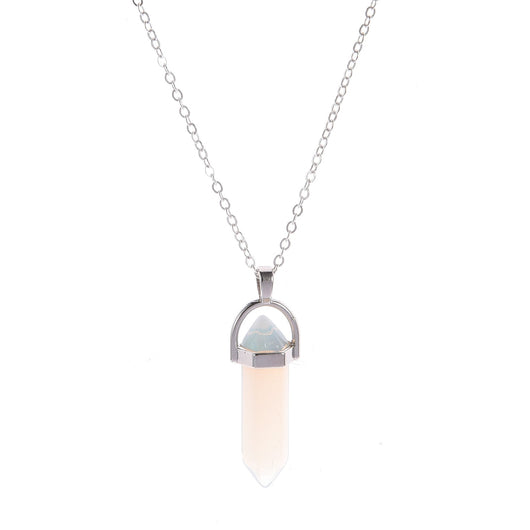 Collar Colgante de Cristal Forma Bala Corto para Escote - Image 17