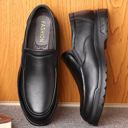 Zapatos Casuales de Cuero Genuino para Hombre - Comodidad Británica con Suela Suave