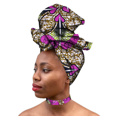 Conjunto de Cuello y Bufanda Africana Exótica - Image 3