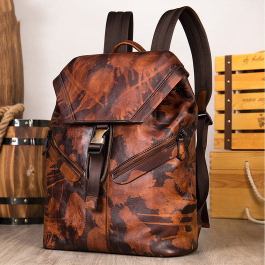 Mochila de Viaje en Cuero Genuino Premium - Image 9