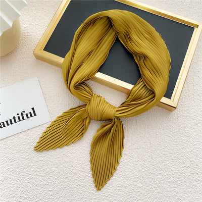 Pañuelo Plisado de Color Liso para Mujer - Image 18