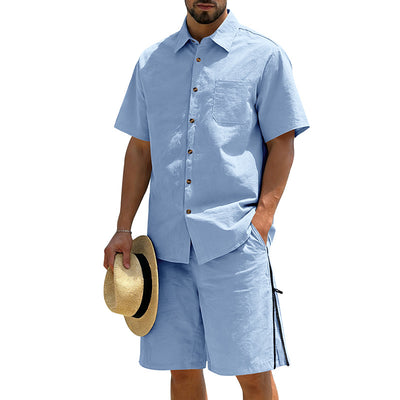 Conjunto de Dos Piezas: Camisa Manga Corta y Shorts con Cordón - Image 4