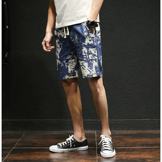 Shorts de Verano para Hombre en Algodón y Lino
