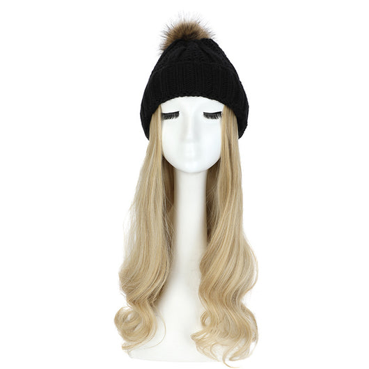 Gorro de Lana con Peluca Desmontable para Mujer - Image 14