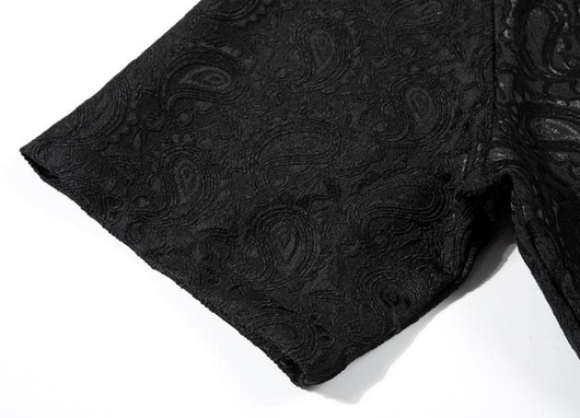 Camisa Suelta de Seda Azul para Hombre y Mujer - Image 19