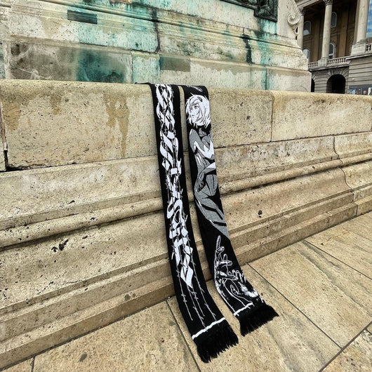 Bufanda Reversible Anime Dark Wind - Diseño Jacquard Doble Cara Tendencia - Image 5