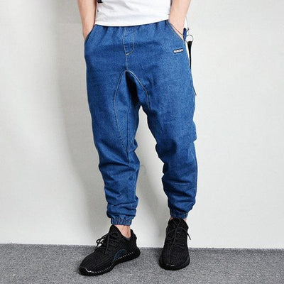 Pantalones Harem Denim Sueltos Hip-Hop Casual - Image 3