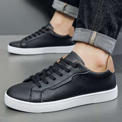 Tenis Blancos Casuales para Hombre Corte Bajo Primavera - Image 3