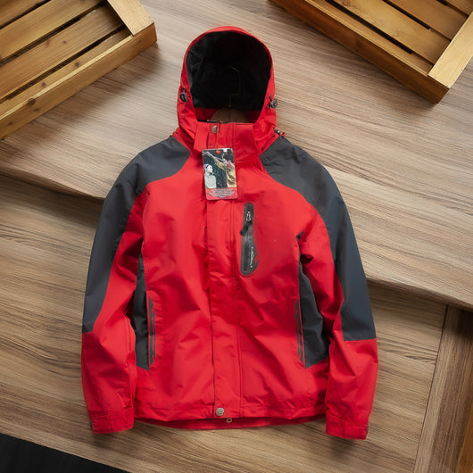 Chaqueta Casual Hombre Impermeable y Cortavientos con Forro Polar Desmontable - Image 5
