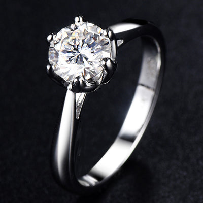 Anillo de Plata Esterlina con Diamante de 1 Quilate - Image 10