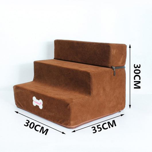 Escaleras para Mascotas - Rampa de 3 Escalones con Cama Integrada para Perros y Gatos - Image 16
